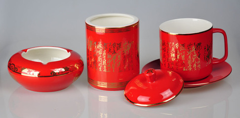 【海客4頭詩(shī)詞紅瓷茶具 茶道 中國(guó)千年文化】?jī)r(jià)格,廠家,圖片,茶具套裝,安徽海客玻璃器皿有限責(zé)任公司-